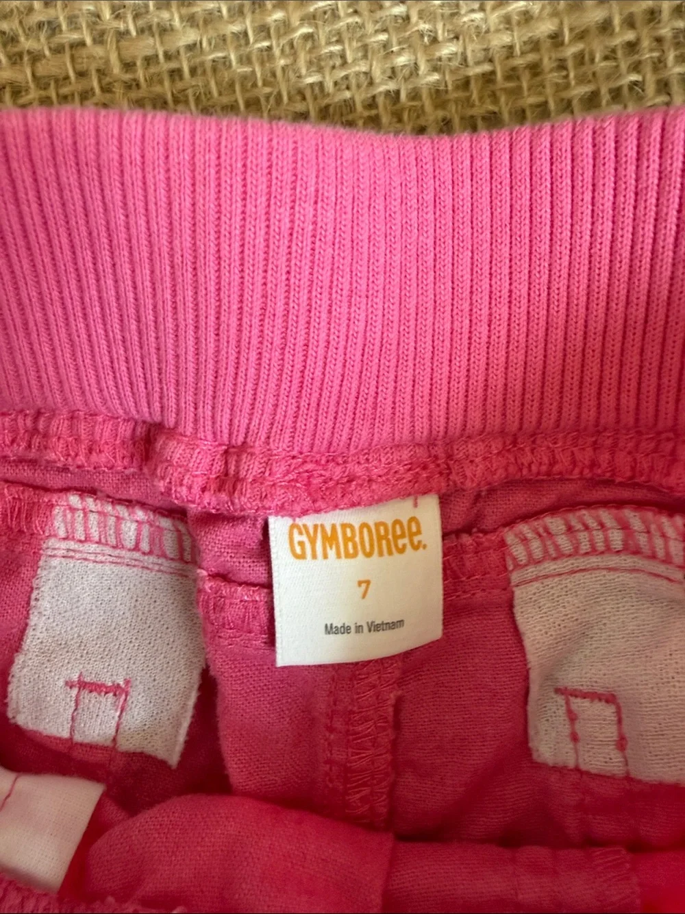 Gymboree Navy and Pink Girls' Pull-On Shorts Set